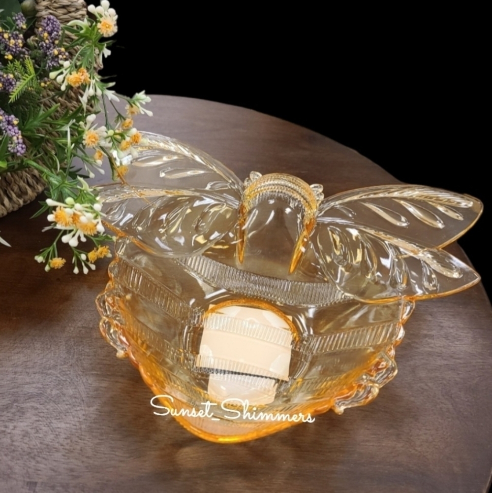 2pc Honey Bee Bumble Bee Acrylic Salad App Dessert Serving Bowl Set BPA Free NEW